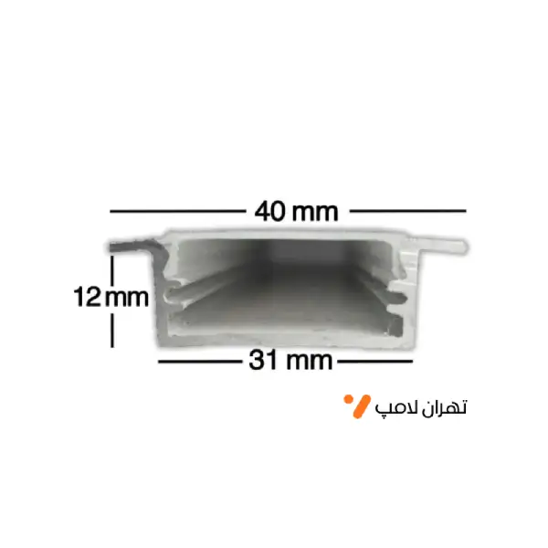 پروفیل لاین نوری تو کار برش3سانت کد 21