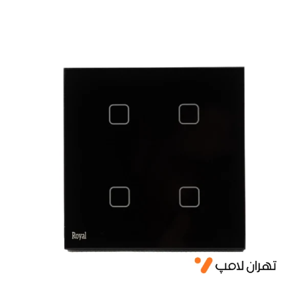 کلید لمسی چهار پل ساده رویال